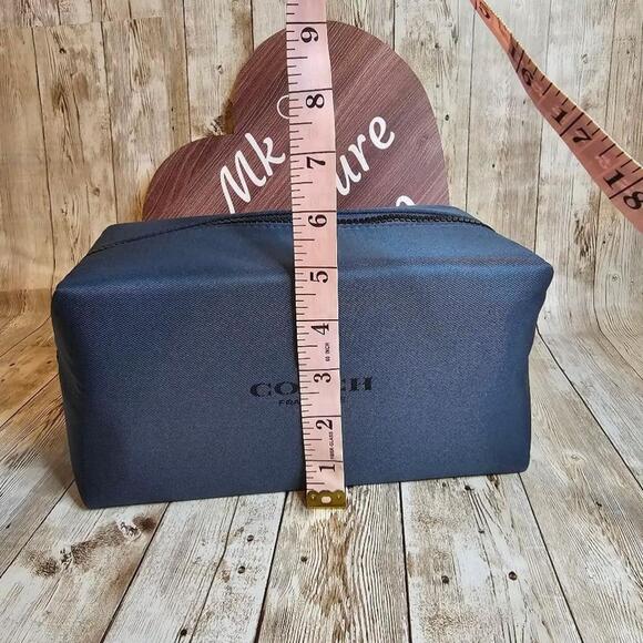 Unisex Coach Blue Toiletry Bag - Picture 3 of 7